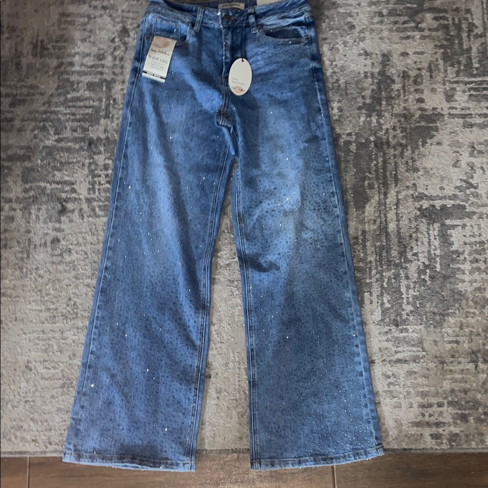 Boutique rhinestone Women's Jeans stretchy